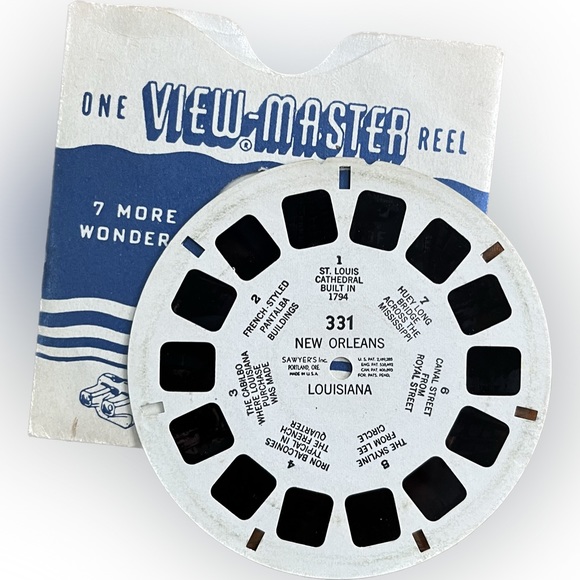 🎈2/$20 - VIEW-MASTER 331 “New Orleans, Louisiana” Reel. - Picture 1 of 3